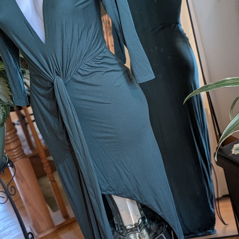 Lovers And Friends Long Sleeve Dark Green Dress